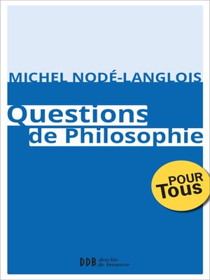 cover image of Questions de Philosophie
